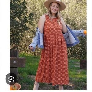 CJLA Kendall Dress - Medium - like new - rust
